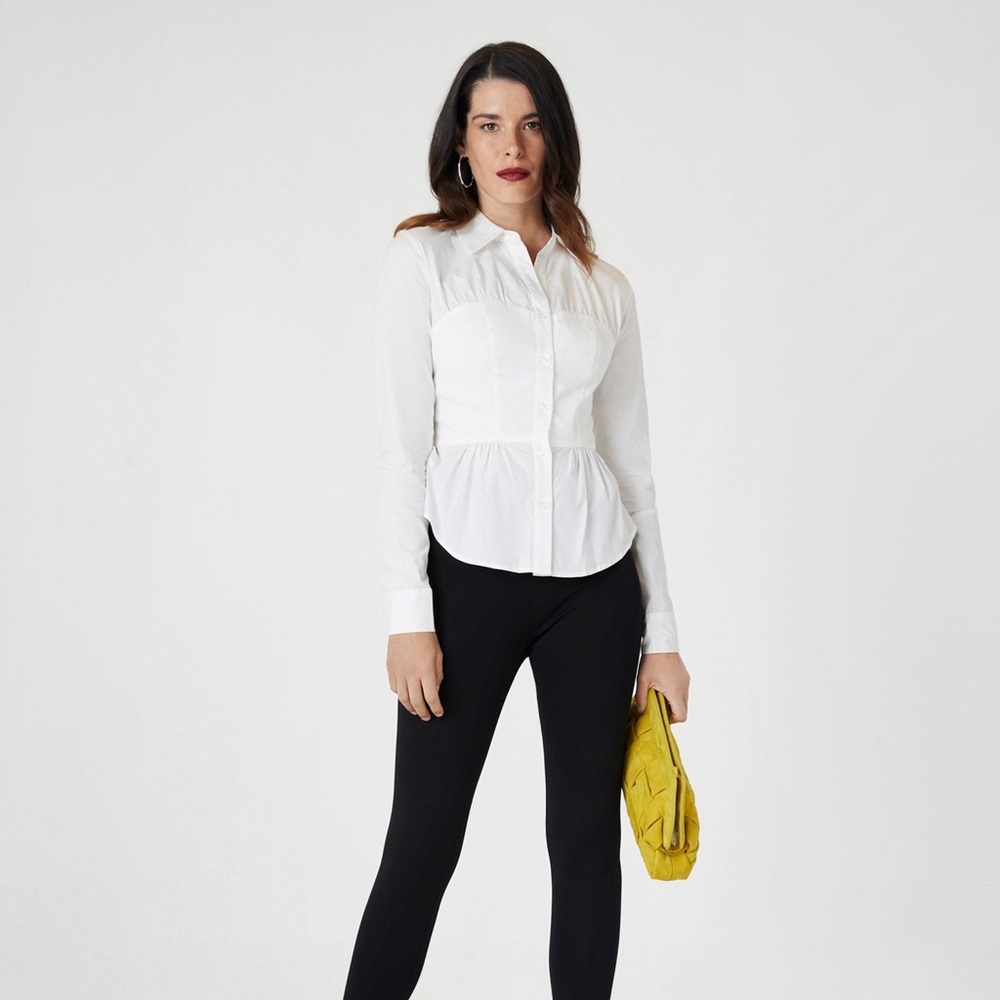 Button-up corset shirt